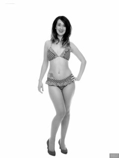 2018-02-18 Madame Cerise in vintage-style red and white polka dot bikini