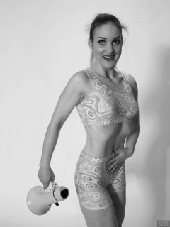 2018-04-07 Annie91 in pink vintage two-piece