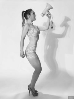 2018-04-07 Annie91 in pink vintage two-piece