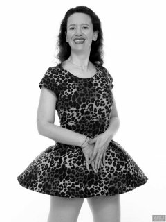 2018-07-07 Chiara in her own animal print dress