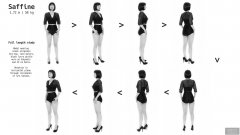 2018-09-16 \"Engineering Collage\": Saffine in tightly-laced black corset worn over black strapless bra top, black bolero and  black Style 210 pantie girdle worn as hotpants