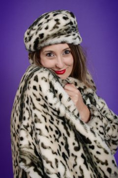 2018-11-17 Madame Cerise in furs during her Christmas Shoot