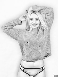 2019-01-12 Domii - experimenting with GIMP's new "Color to Gray" filter