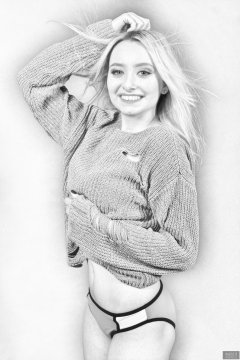2019-01-12 Domii - experimenting with GIMP's new "Color to Gray" filter
