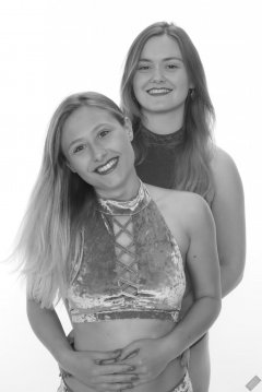 2019-05-04 Fabiene and CloEliza in their own pole dance costumes