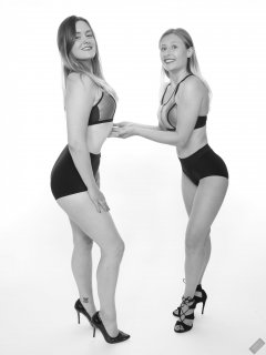 2019-05-04 Tummy in! Fabiene and CloEliza work on their posture and deportment