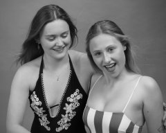 2019-05-04 CloEliza and Fabiene in their own vintage-style one-piece swimsuits