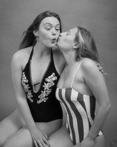 2019-05-04 CloEliza and Fabiene in their own vintage-style one-piece swimsuits