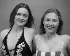 2019-05-04 CloEliza and Fabiene in their own vintage-style one-piece swimsuits