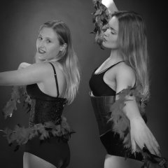 2019-05-04 Fabiene and CloEliza having fun with some serious corsetry