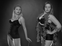2019-05-04 Fabiene and CloEliza having fun with some serious corsetry