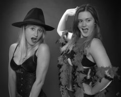 2019-05-04 Fabiene and CloEliza having fun with some serious corsetry
