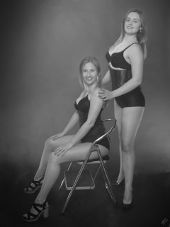 2019-05-04 Fabiene and CloEliza having fun with some serious corsetry