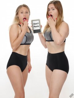 2019-05-04 Fabiene and CloEliza shocked!