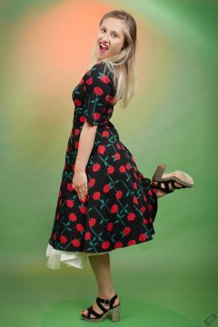 2019-05-04 Fabiene in her own 50's style dress
