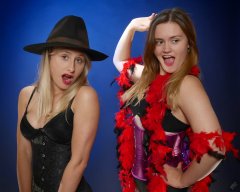 2019-05-04 Fabiene and CloEliza having fun with some serious corsetry