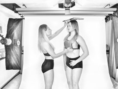 2019-05-04 Fabiene and CloEliza work on their posture and deportment