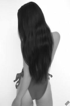 2019-09-21 Kristine Gold - in her own red lycra one-piece swimsuit