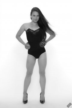 2019-09-21 Kristine Gold posture and deportment practice still image