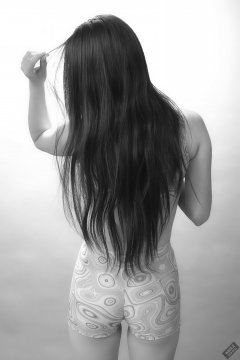 2019-09-21 Kristine Gold - in matching tight pink-and-white lycra sports bra top and shorts set