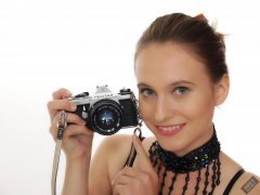 2019-09-21 Kristine Gold - in dark-blue jewelled dance-top and tight blue pantie girdle worn as hot-pants