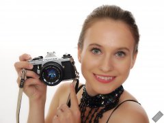 2019-09-21 Kristine Gold - in dark-blue jewelled dance-top and tight blue pantie girdle worn as hot-pants