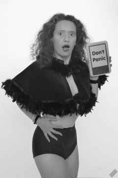 Don't Panic! Chiara still fits into her vintage maroon girdle - 21st anniversary shoot