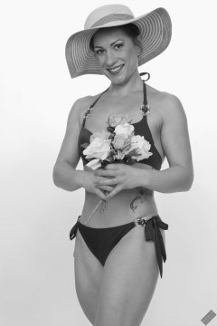 Athena Marie in her own pageant style bikini,  studio shoot 2023-02-04