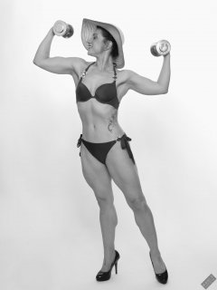Athena Marie in her own pageant style bikini,  studio shoot 2023-02-04