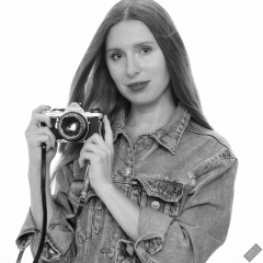 Kaya Lily in her own denim jacket and matching Daisy Duke denim shorts