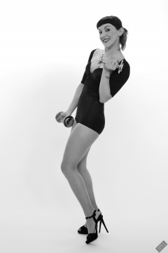 Alyla pinup fitness shoot