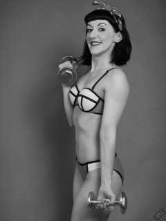Alyla pinup fitness shoot