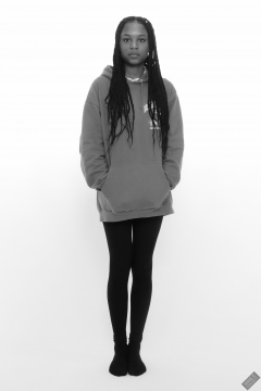 Caleann as she arrived at the studio
