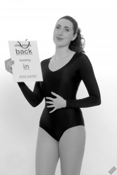 2024-04-07 Estella Rose - retro fitness in black leotard