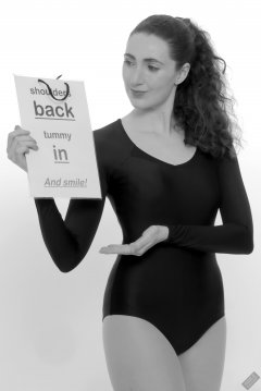 2024-04-07 Estella Rose - retro fitness in black leotard