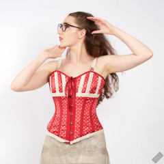 Estella Rose in her own red corset