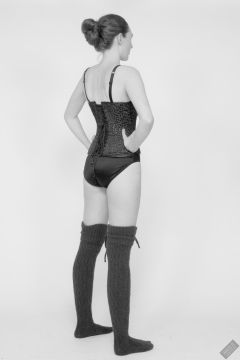 2026-09-26 Estella-Rose in maroon Vollers corset. duo woollens shoot
