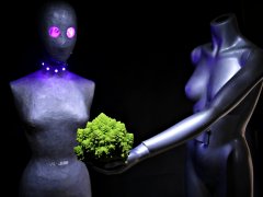 LED lighting demo. 2016-11-05 The Aliens and the Romanesco