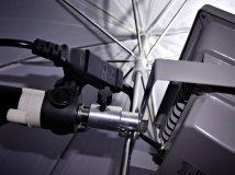 Adapting daylight white Chinese LED floodlights for studio use.