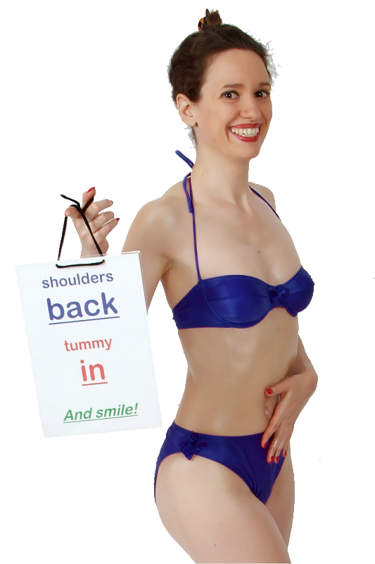 waist.it - Chiara says: "Shoulders back, tummy in and smile!"