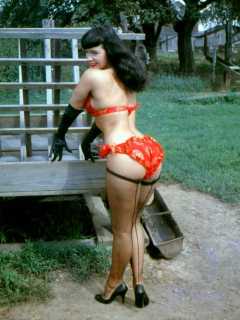 Bettie Page in colour