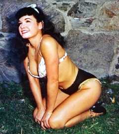 Bettie Page in colour
