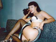 Bettie Page in colour