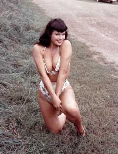 Bettie Page in colour