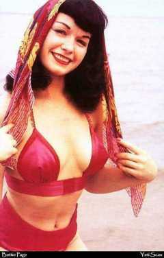 Bettie Page in colour