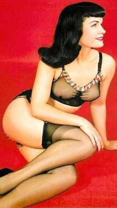 Bettie Page in colour