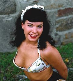 Bettie Page in colour