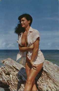 Bettie Page in colour