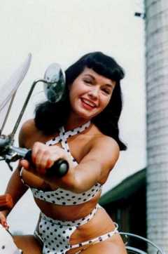 Bettie Page in colour