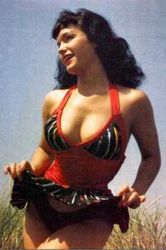 Bettie Page in colour